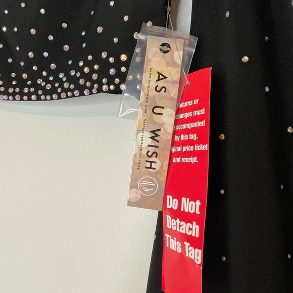 2-Piece Black with Rhinestone Formal - Picture 8 of 9